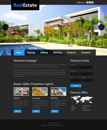 Outdoor Themed Website Template